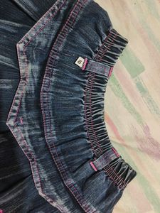Girls Jeans Faded Skirt