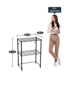 2 Shelf Metal Kitchen Rack Microwave Oven Stand