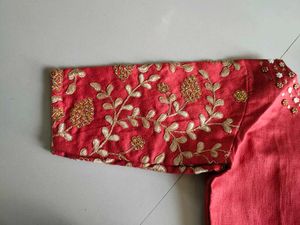 Embroidered Red Blouse