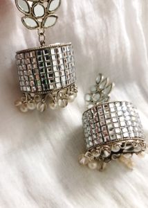 Mirror Jhumkas