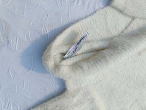 Bershka Ripped Fuzzy Knit Sweater