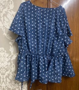 New Cottinfab V-neck Top For Women