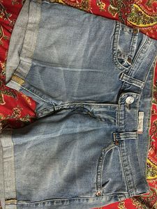 blue Denim Shorts