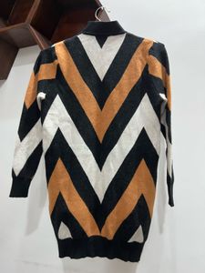 Yellow Knit Sweater Dress