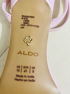 ALDO Pink Floral Ankle Strap  Stiletto Sandals