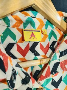 Funky Patterned Short Sleeve Shirt