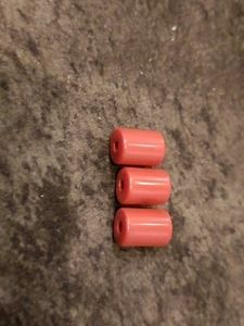Coral Barrel Beads - Set of 3