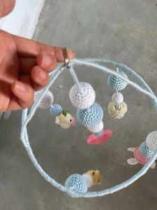 Handmade Crochet Baby Rattle