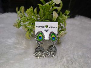 Peacock Jhumka Earrings