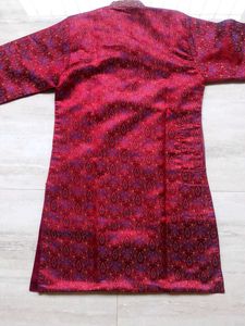 Maroon Kurta
