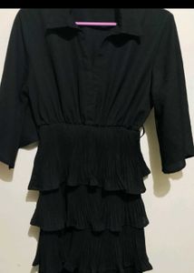 Tiered Black Dress