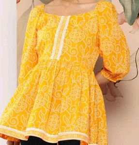 Floral Yellow Top