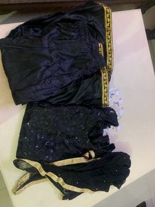 Black Sharara Suit With Dupatta