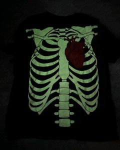 SKELETON GLOW IN PRINT T-SHIRT