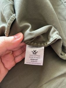 Wrogn Causal Olive Green Shirt