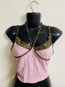 Y2k Leopard Print Cami