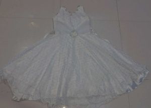 Elegant White flare frock