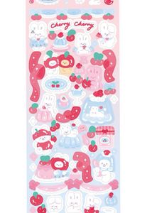 Sticker Set Random Colour Piece 4 Size Long Sheet