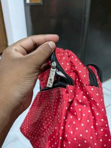 Red Polka Dot Gym Bag