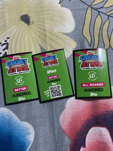 Topps cricket attax the hundred 2022 100₹ for 3