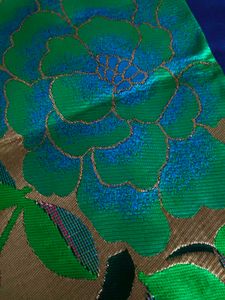 Dark green paithani saree