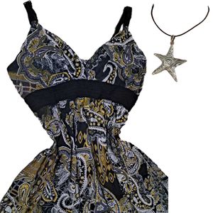 Y2k Paisley Print Dress