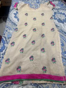 Elegant Floral Kurta With Plazo