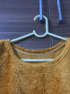 Gold Terry Cloth Sleeveless Top