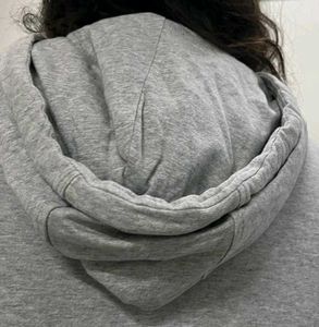 Trendy Grey Cropped Hoodie