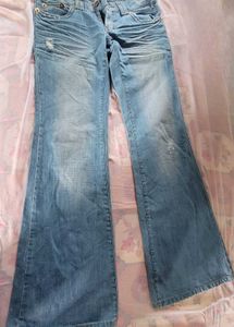 Light Blue Jeans For Woman