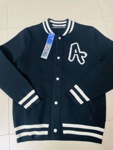 Varsity Cardigan - Black &amp; White