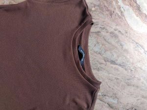 Brown Crop Top