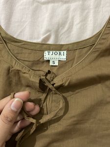 Brown Casual Wear Short Kurta