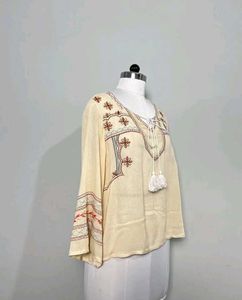 Boho Embroidered Top