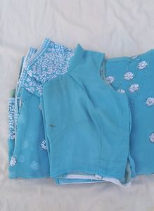 Saree With Beautiful Thread Embroidery