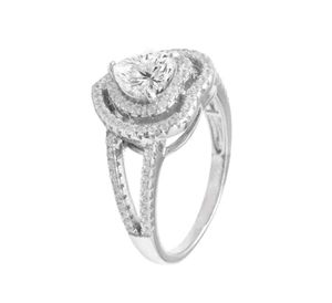 Real 925 Silver Heart Ring