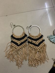 combo of 3 Boho Tassel Earring Set