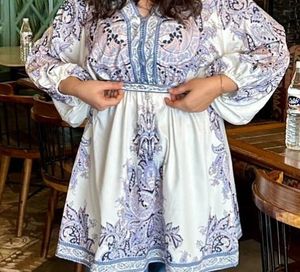 Paisley Print Tunic Top