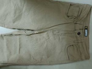 Khaki Wide Leg Trousers