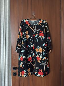 Floral Print Short Dress