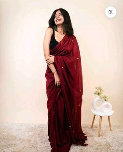 Elegant Maroon Saree