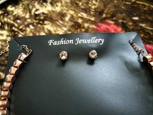Necklace And Ear Stud Set