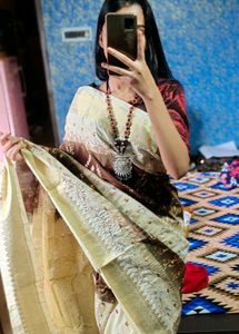 Pure Banarasi Silk Saree Zari Work