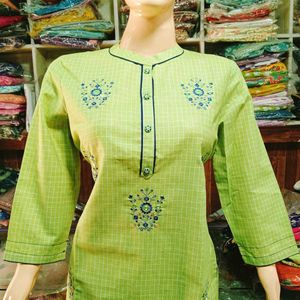 Embroidery Work Kurti For Women
