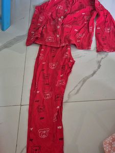 Red Dog Print Pajama Set - Comfy Loungewear