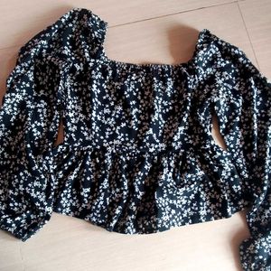 Floral Peplum Top