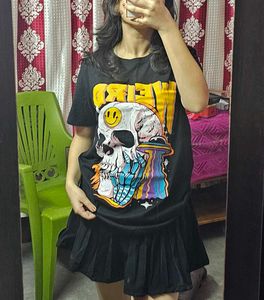 Black Printed Tee🖤