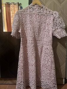 Pink Lace Mini Dress