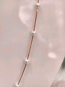 925 Silver Sterling Pearl Moti Chain