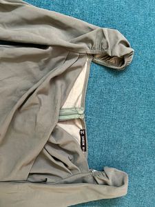 Green Falling Neck Top